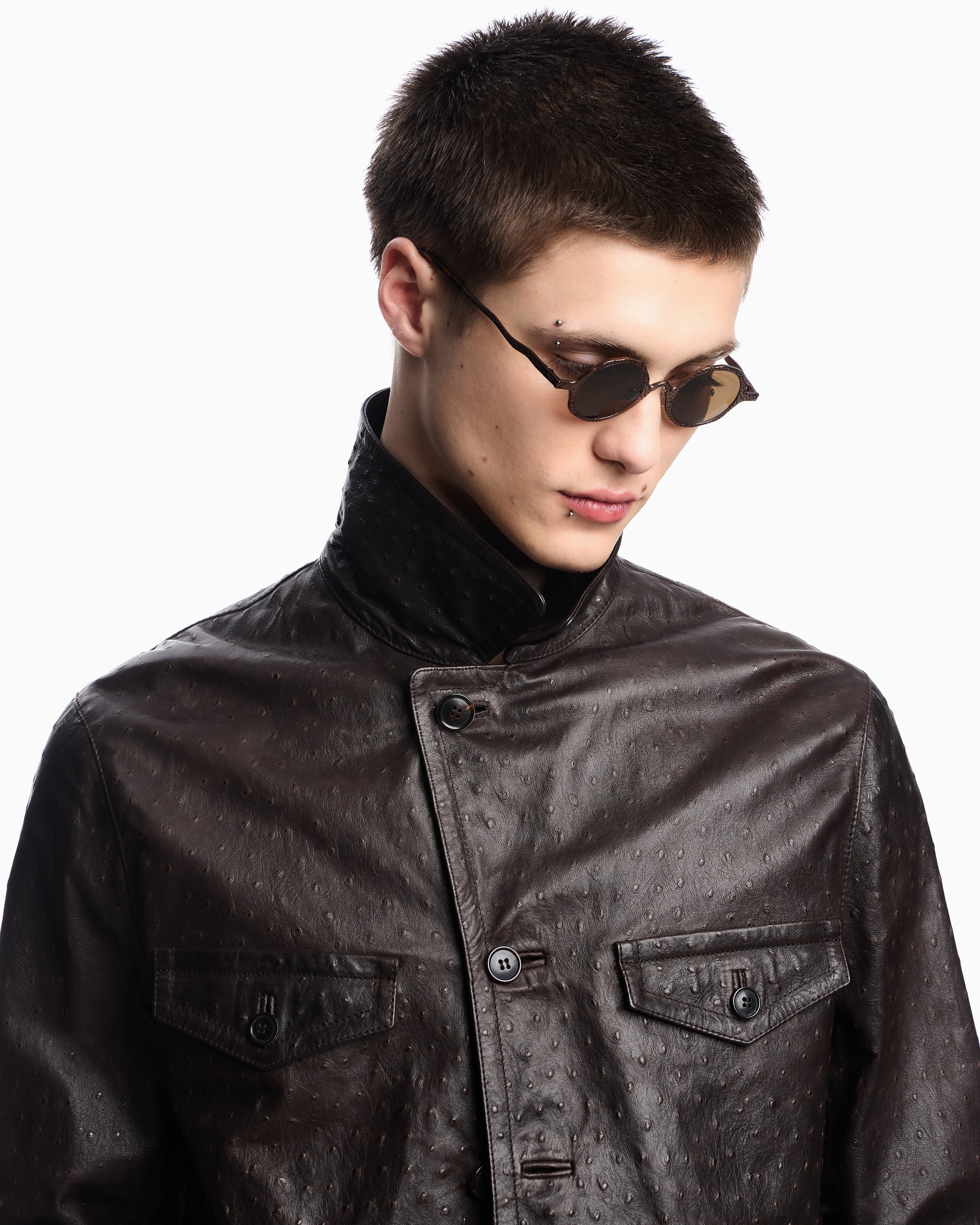 Emporio Armani Men’s round sunglasses