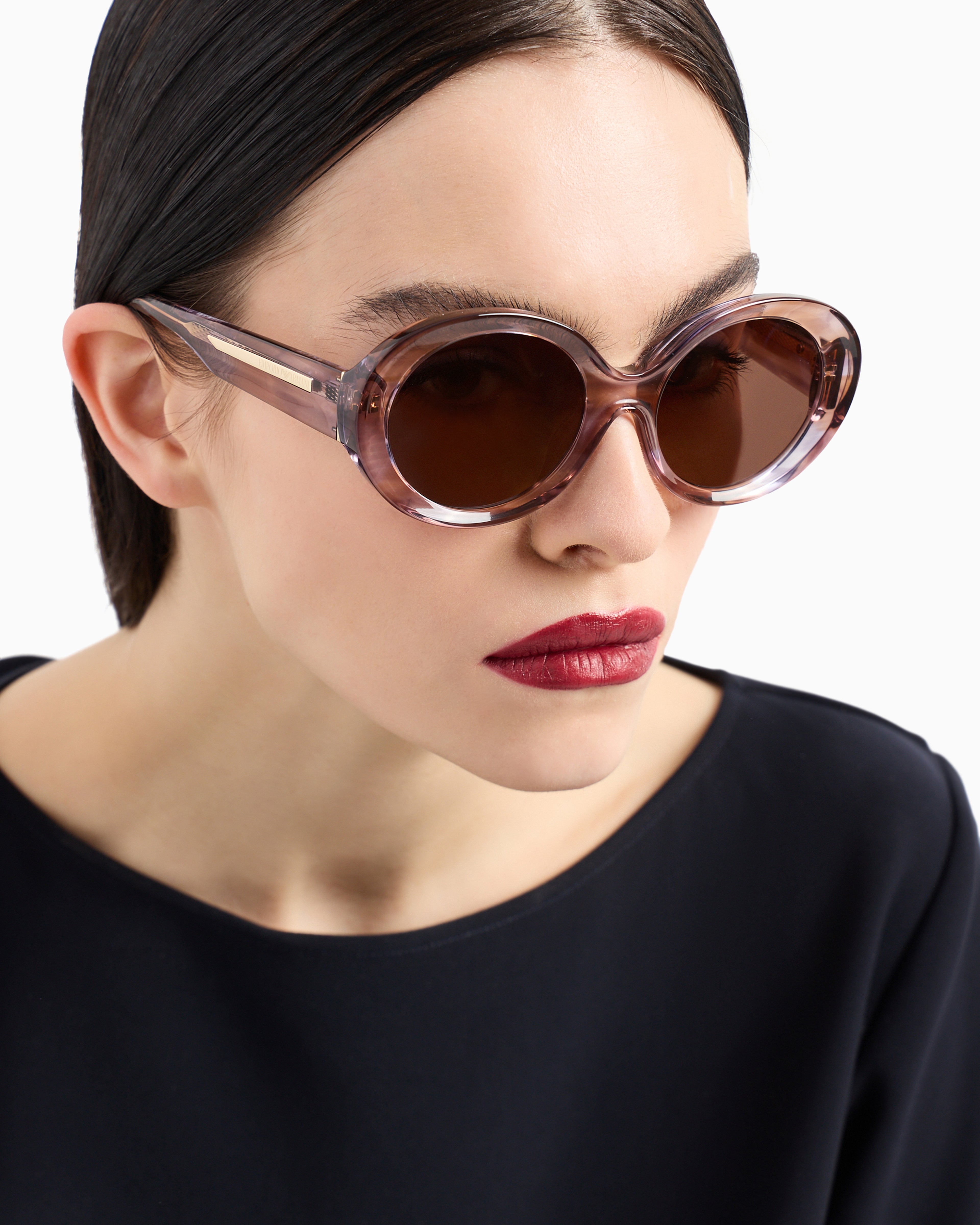 Emporio Armani Women’s oval sunglasses