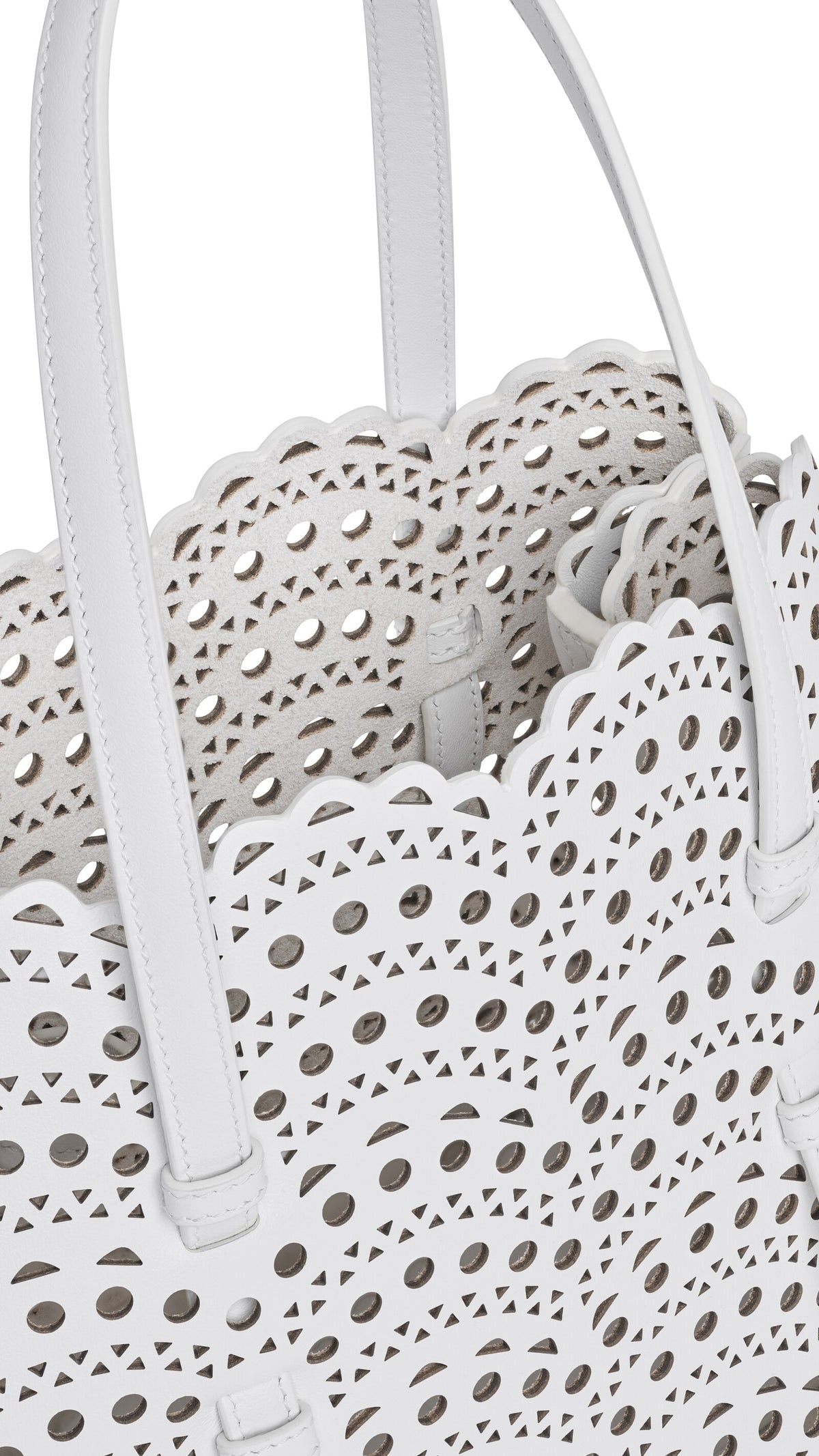 Alaïa Mina 25 Bag In Perforated Vienne Calfskin