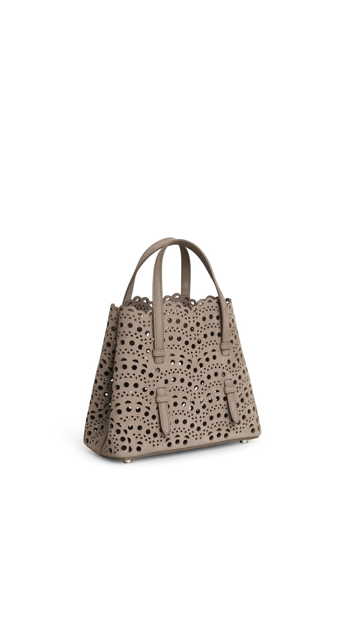 Alaïa Mina 20 Bag In Perforated Vienne Nubuck