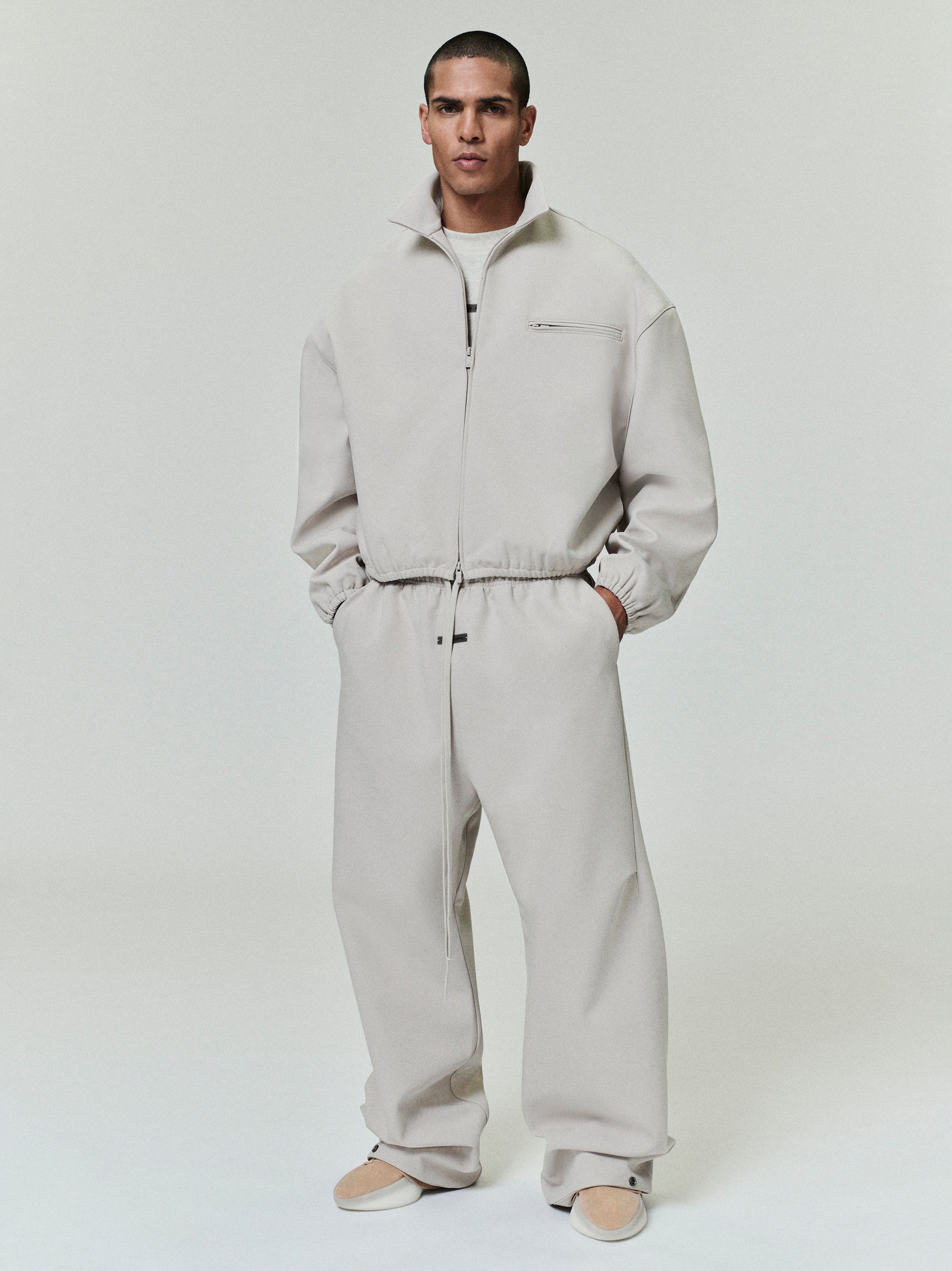 Essentials Bonded Canvas Jacket Timber