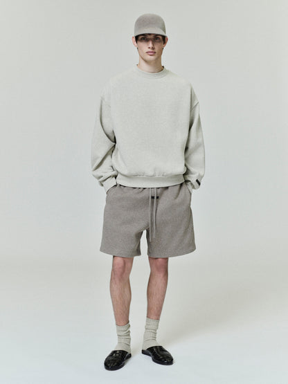 Essentials Classic Fleece Crewneck Heather Stone