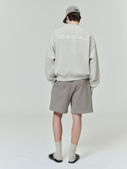 Essentials Classic Fleece Crewneck Heather Stone