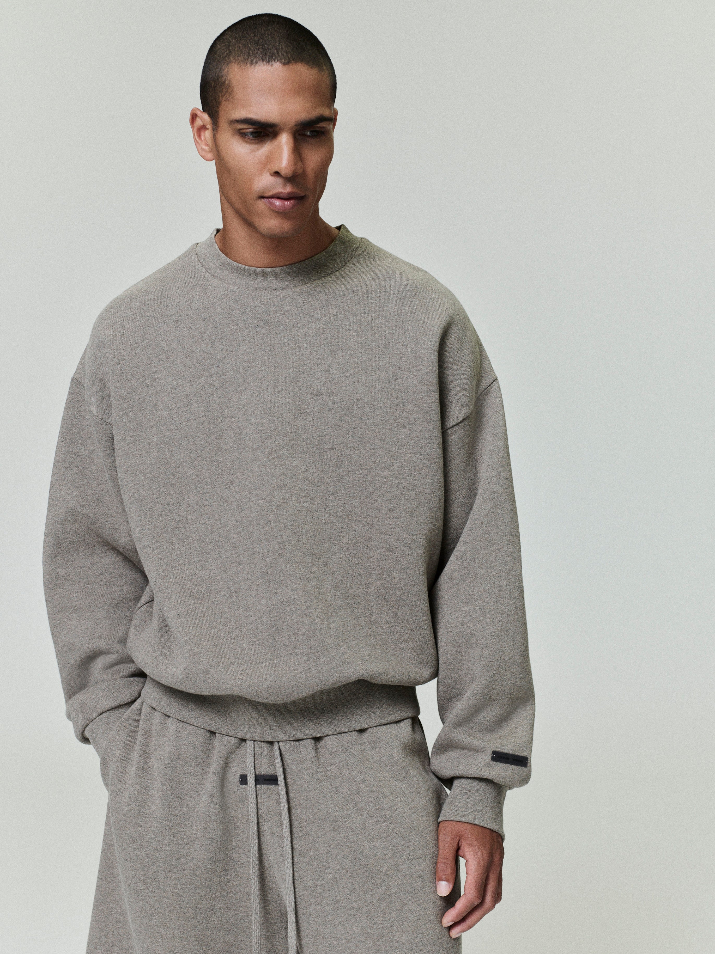 Essentials Classic Fleece Crewneck Homestead Heather