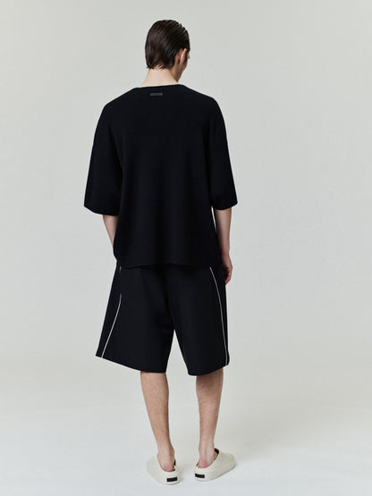 Essentials Merino Short Sleeve Tee Jet Black