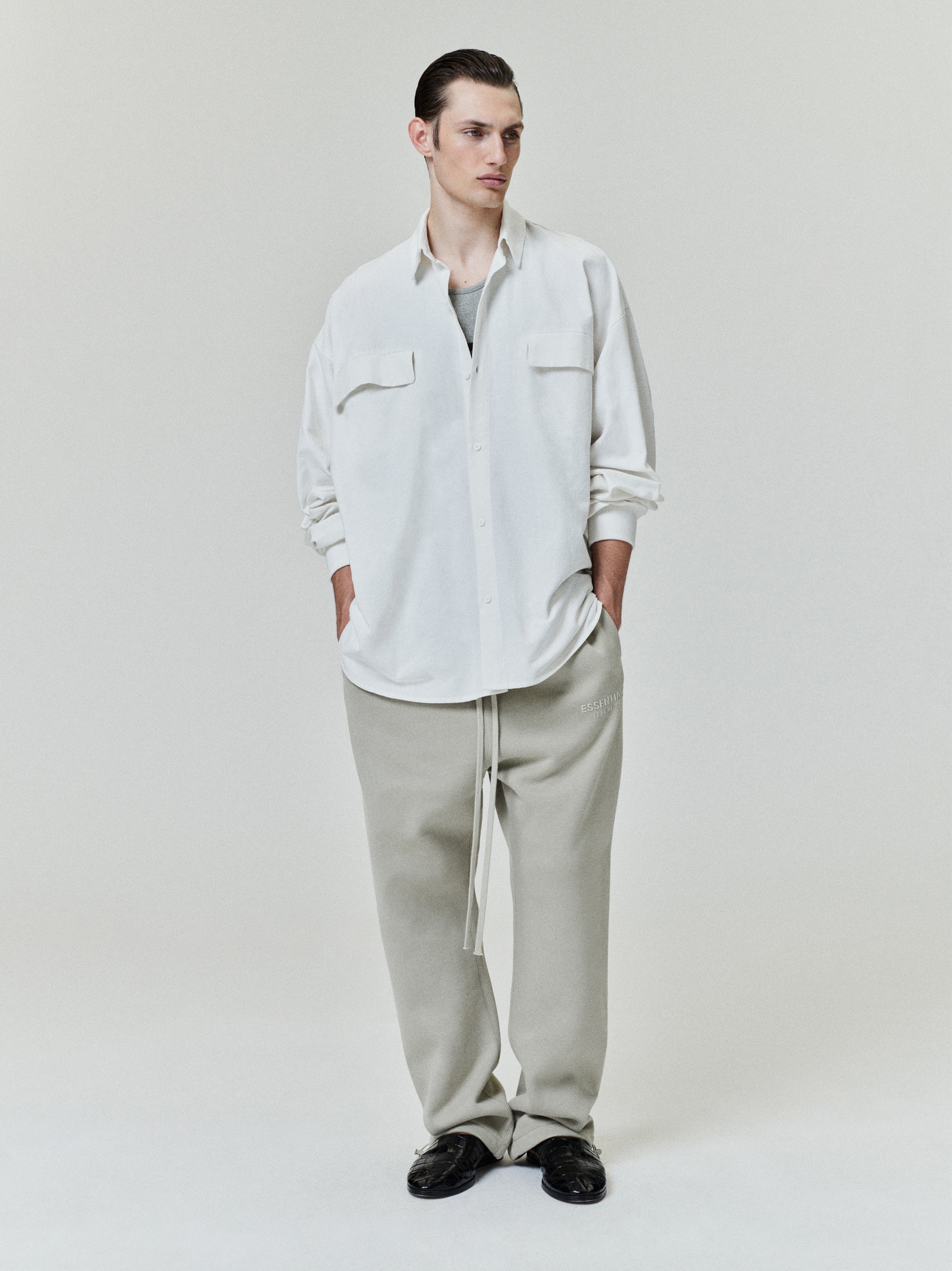 Essentials Oxford Shirt Cloud White