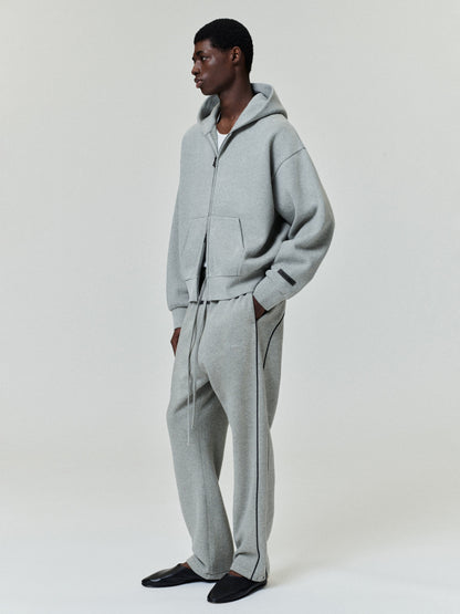 Essentials Classic Fleece Zip-Up Hoodie Concrete Heather