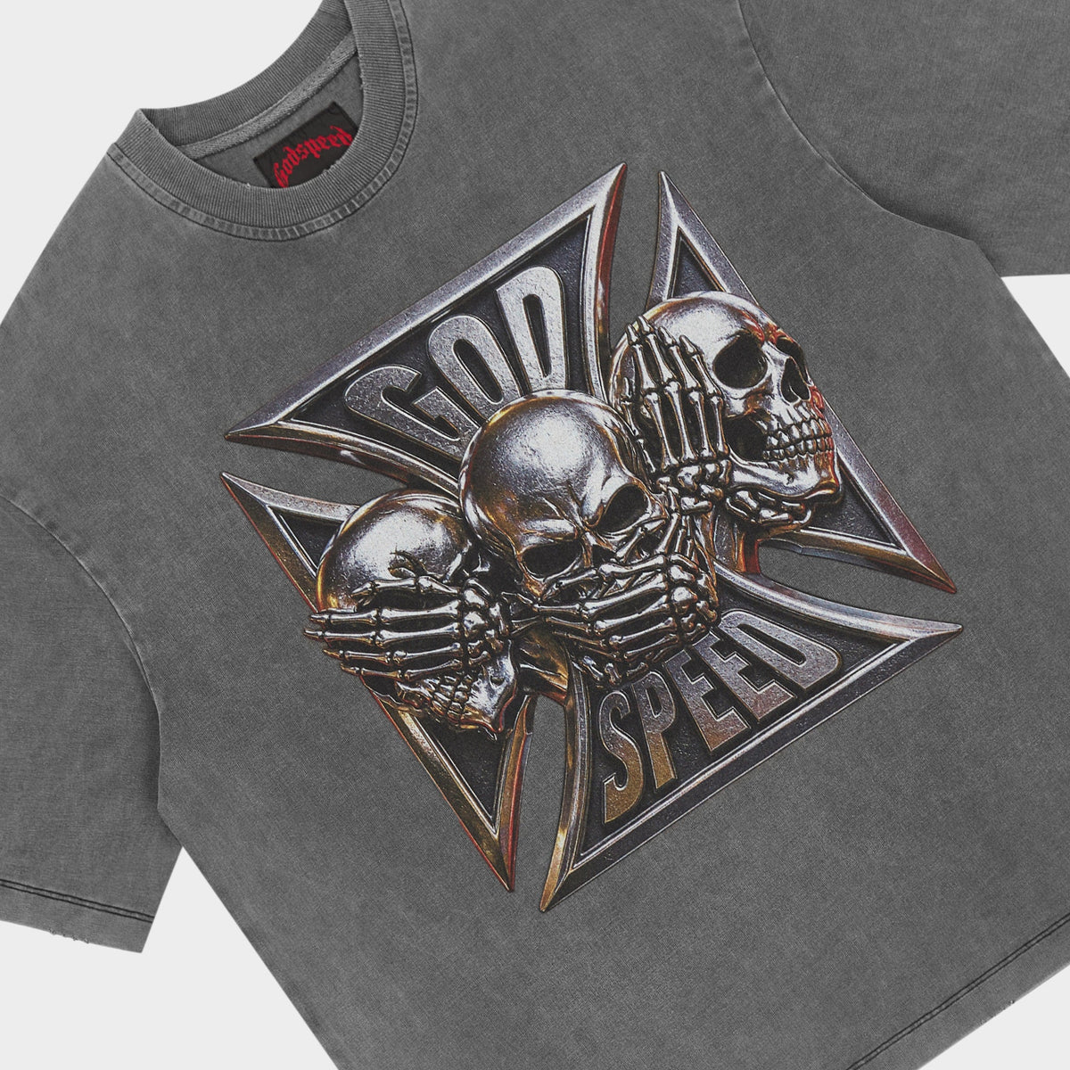 Godspeed Omerta T-Shirt (Grey Wash)