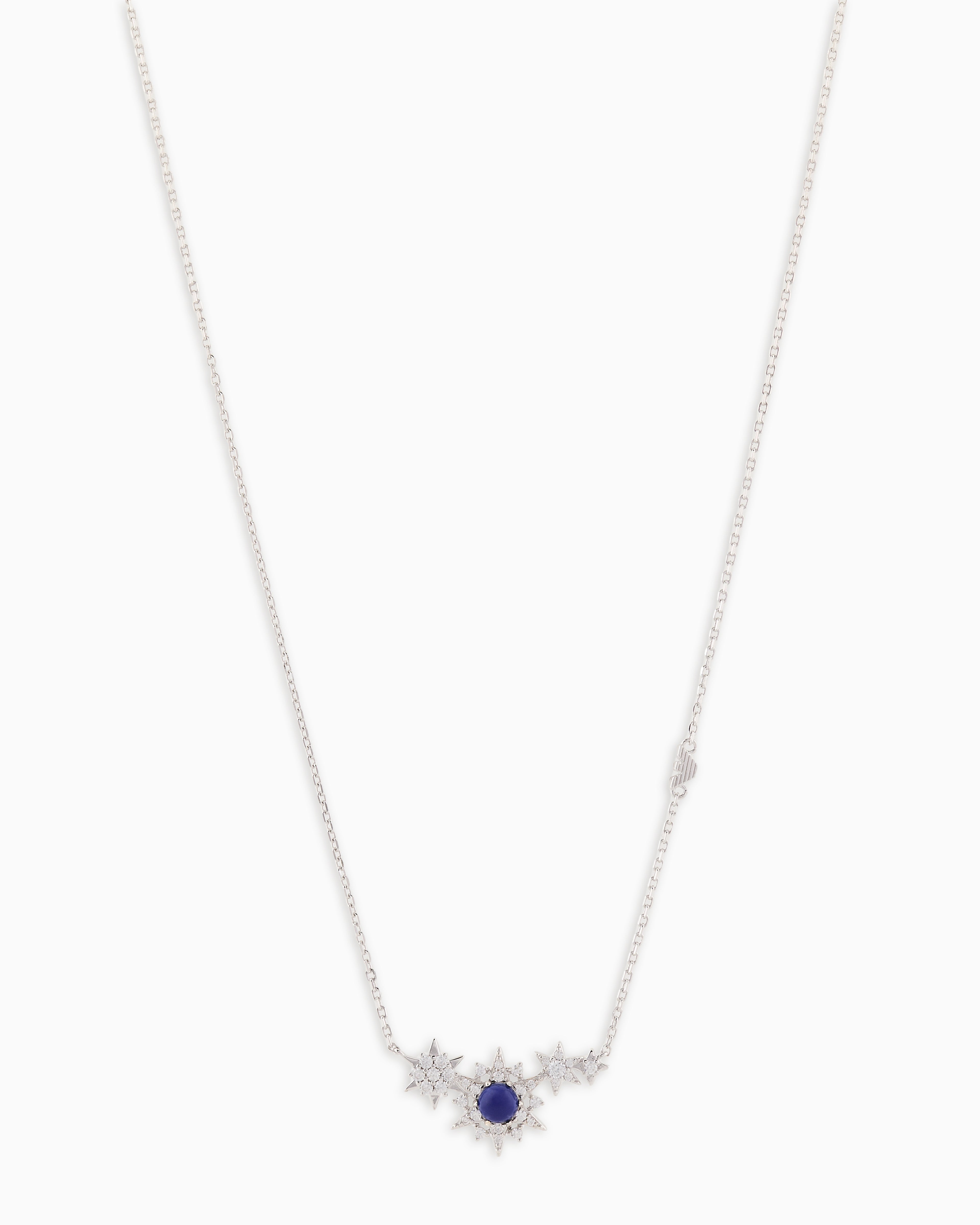 Emporio Armani  Sterling Silver Station Necklace