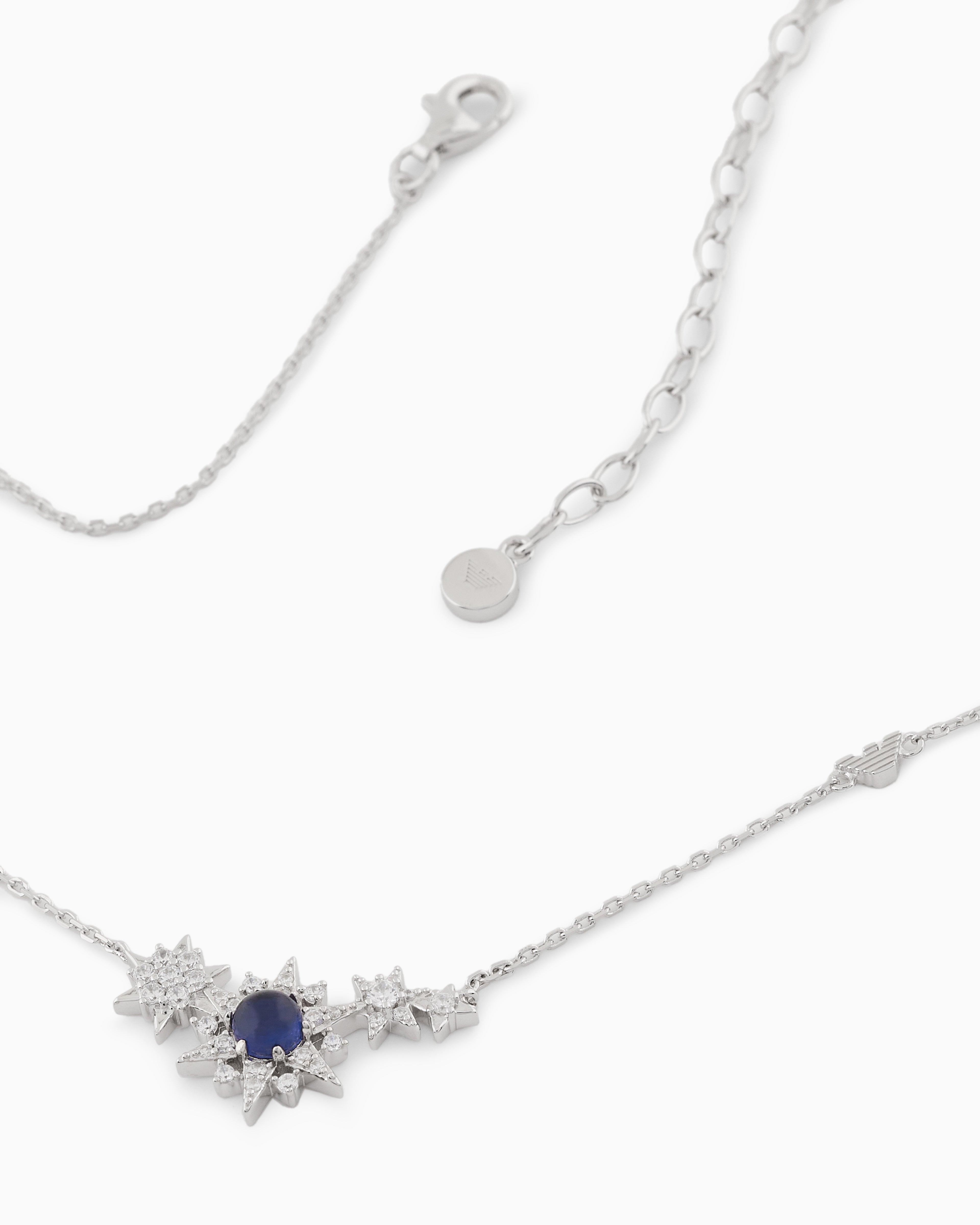 Emporio Armani  Sterling Silver Station Necklace