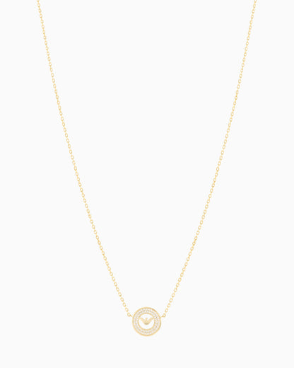 Emporio Armani  Gold-Tone Sterling Silver Station Necklace