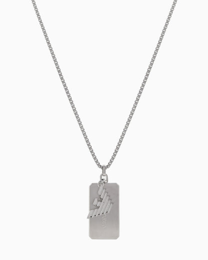 Emporio Armani  Stainless Steel Dog Tag Necklace
