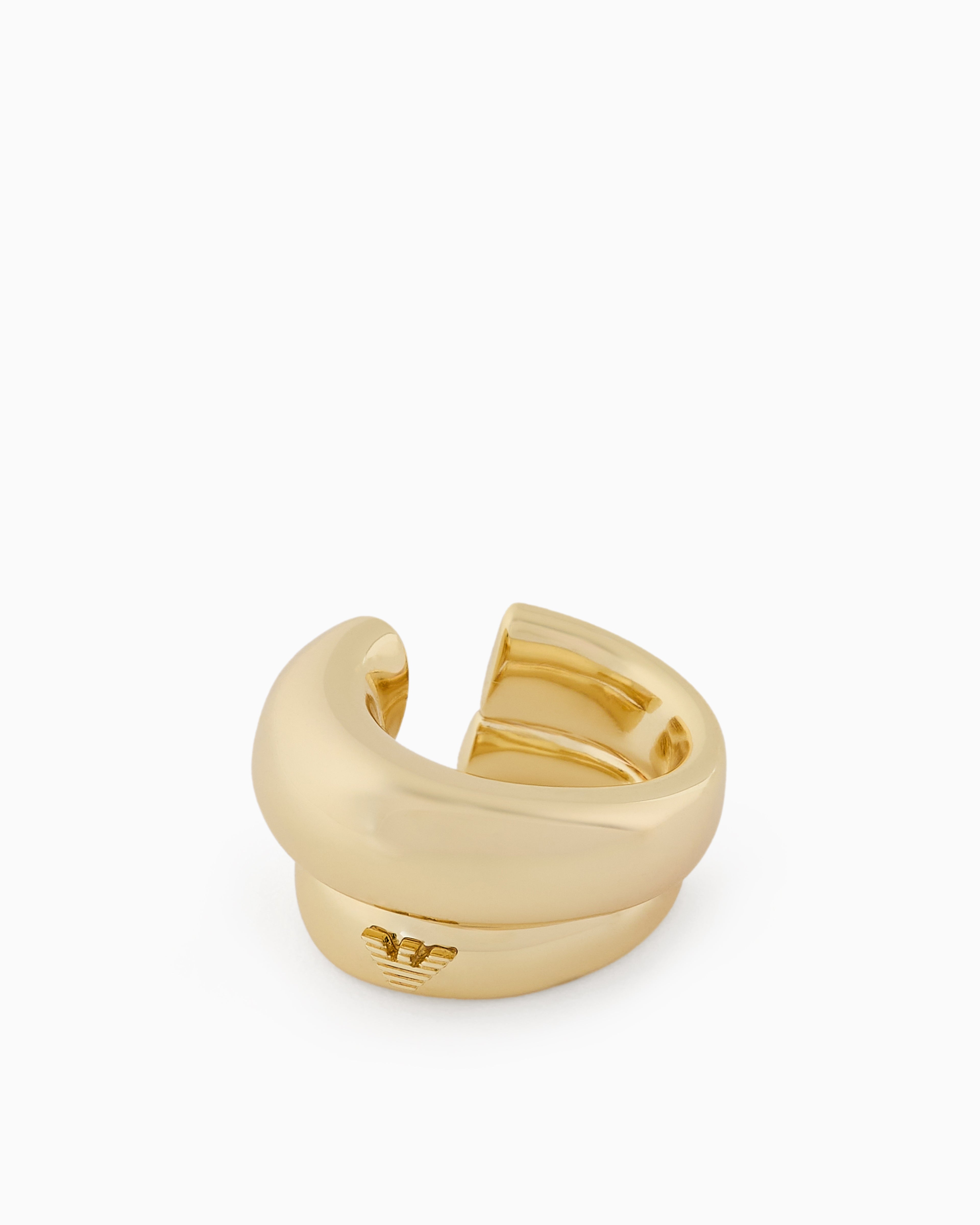 Emporio Armani  Gold-Tone Brass Cuff Earring