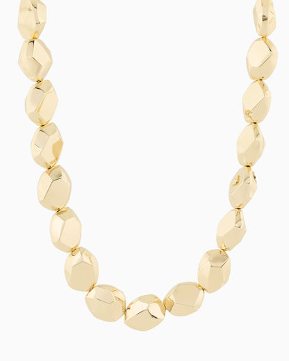 Emporio Armani  Gold-Tone Brass Beaded Necklace