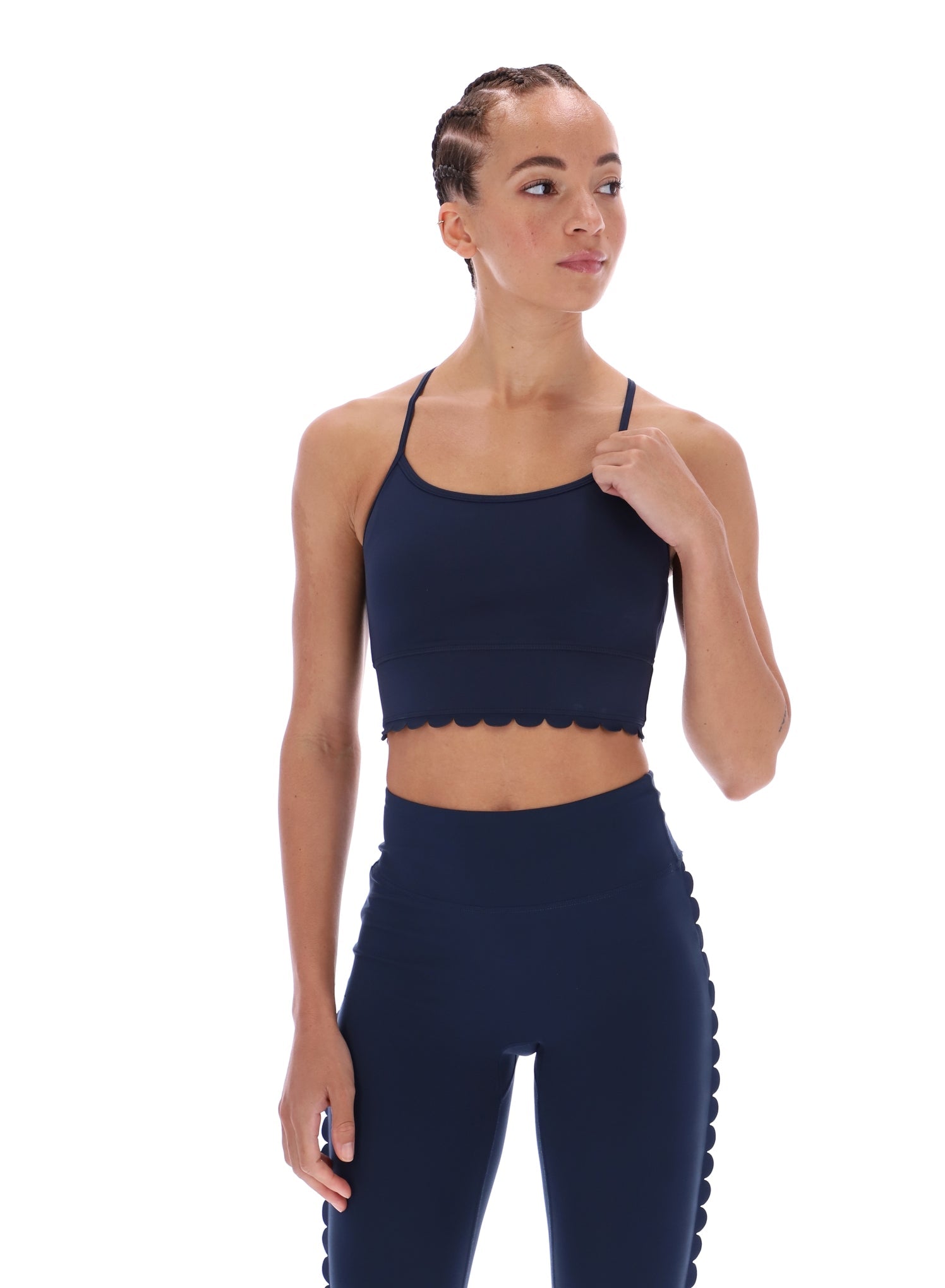 Ted Baker Ella Scalloped Edge Comfort Yoga Sports Bra Women's