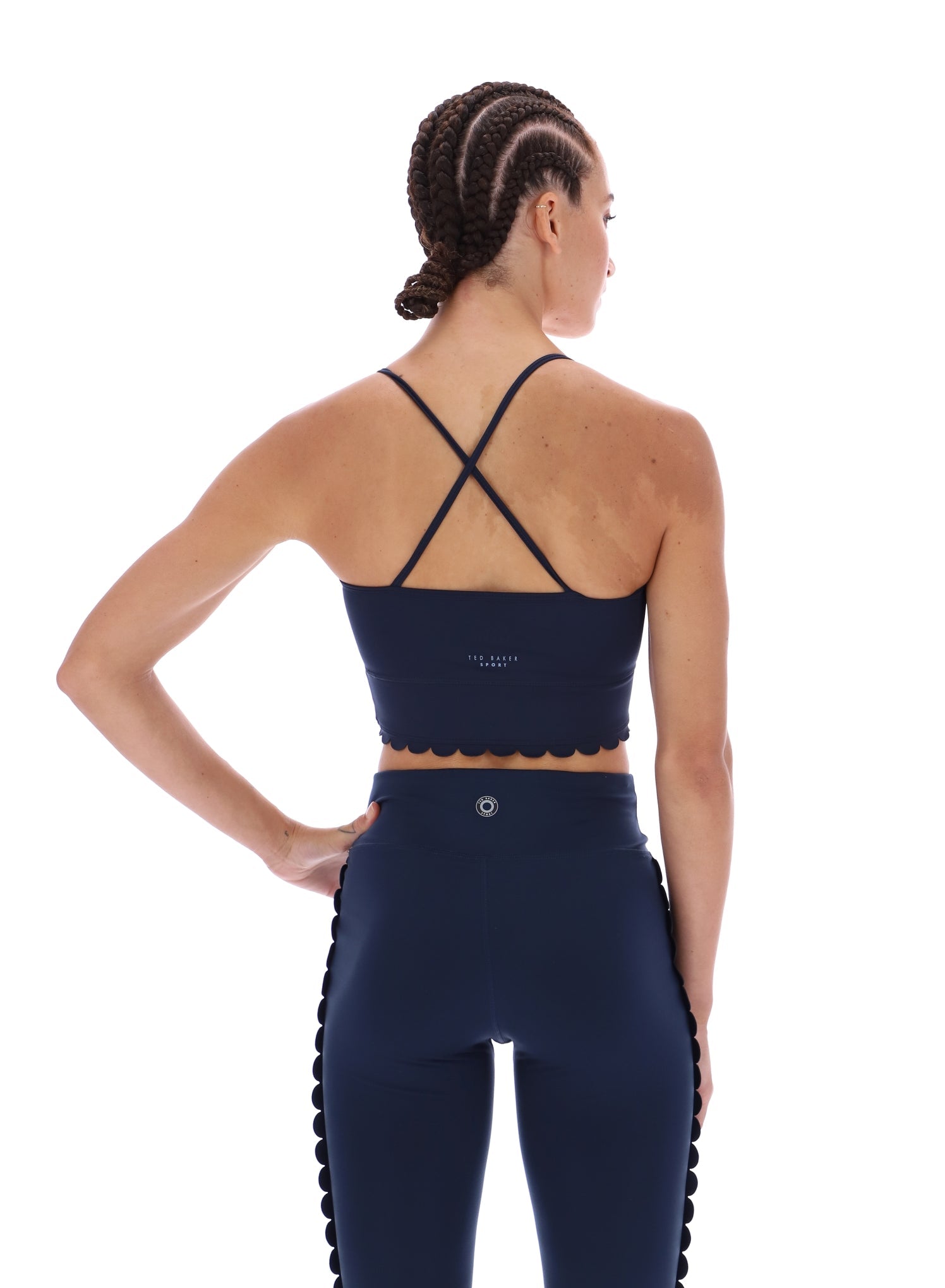 Ted Baker Ella Scalloped Edge Comfort Yoga Sports Bra Women's