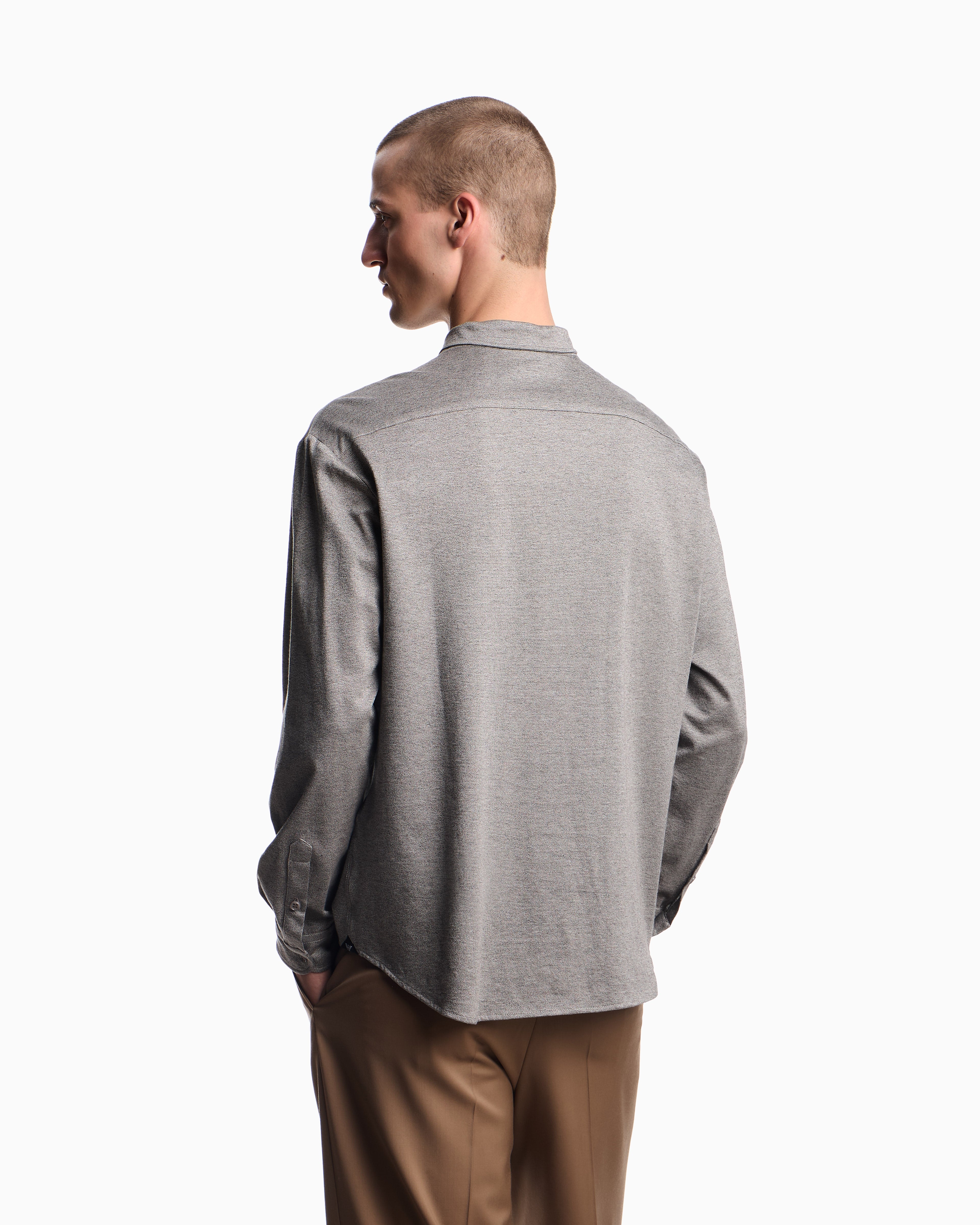 Emporio Armani Icon jaspé jersey shirt