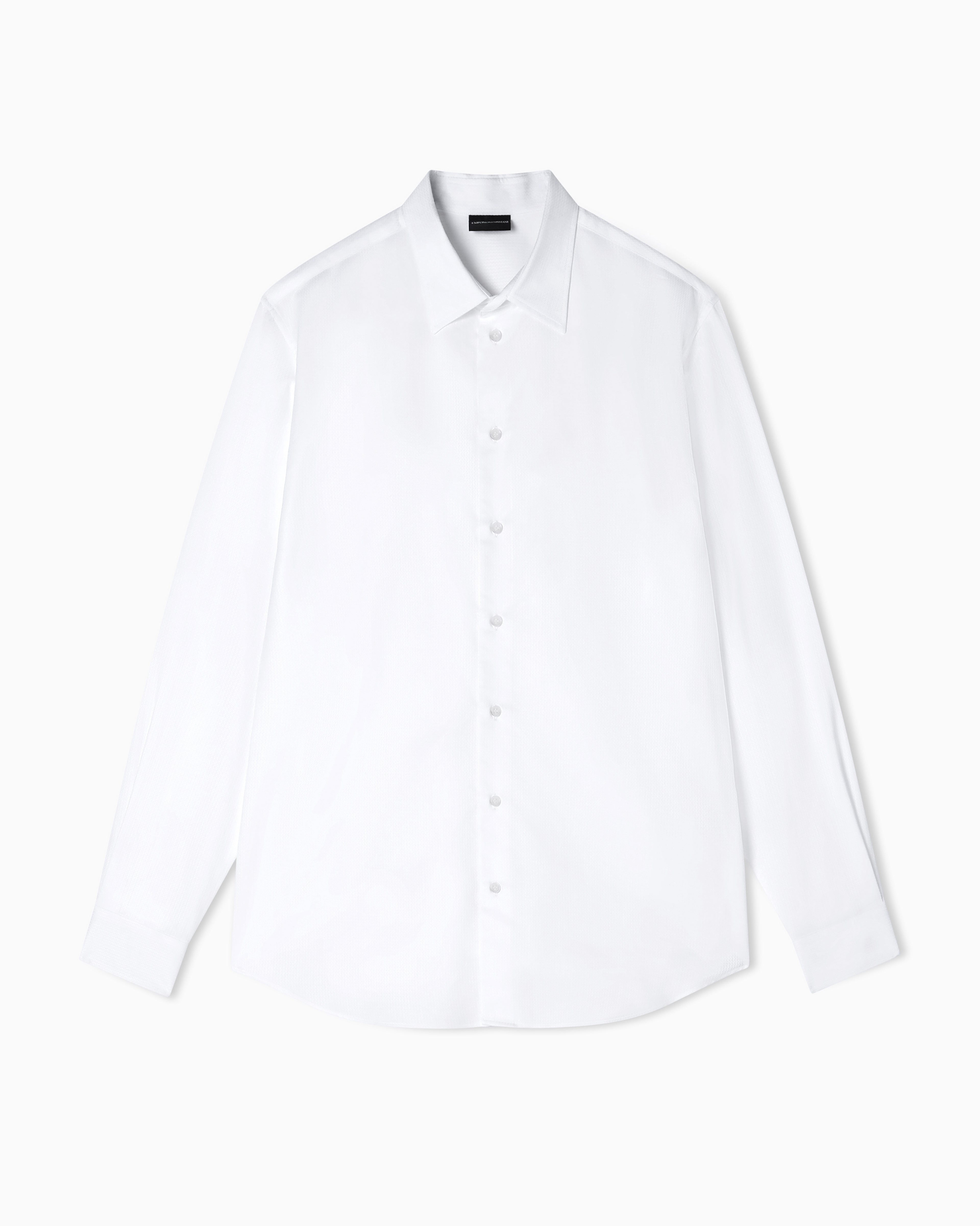Emporio Armani Micro-textured fabric shirt