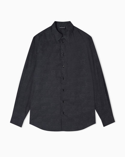 Emporio Armani Shirt with all-over micro-pattern print