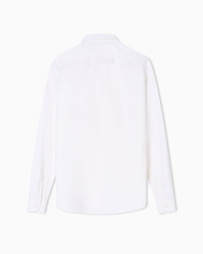 Emporio Armani Icon shirt in tropical light wool canvas