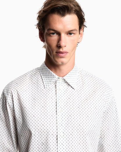 Emporio Armani Shirt with all-over micro-pattern print