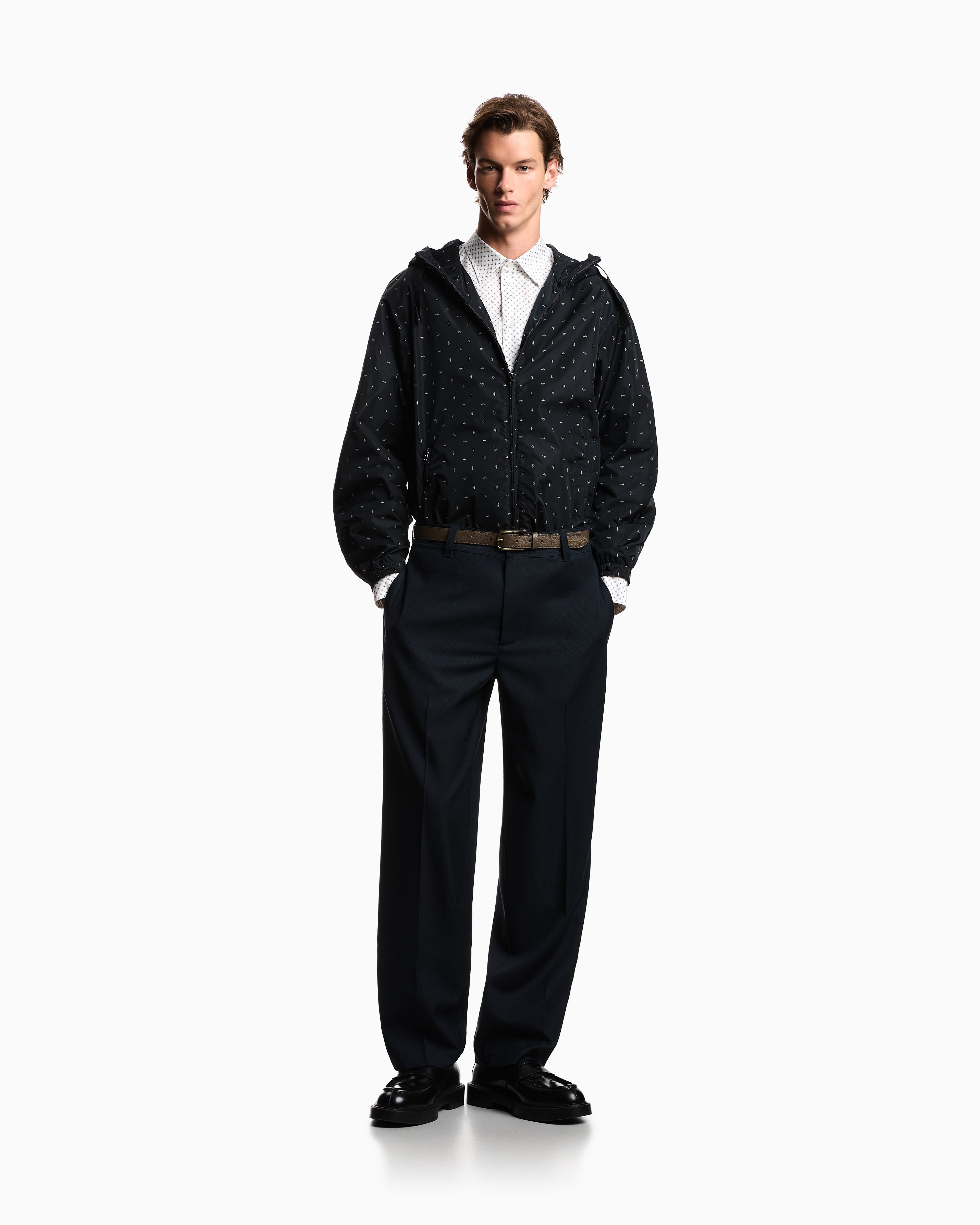 Emporio Armani Shirt with all-over micro-pattern print