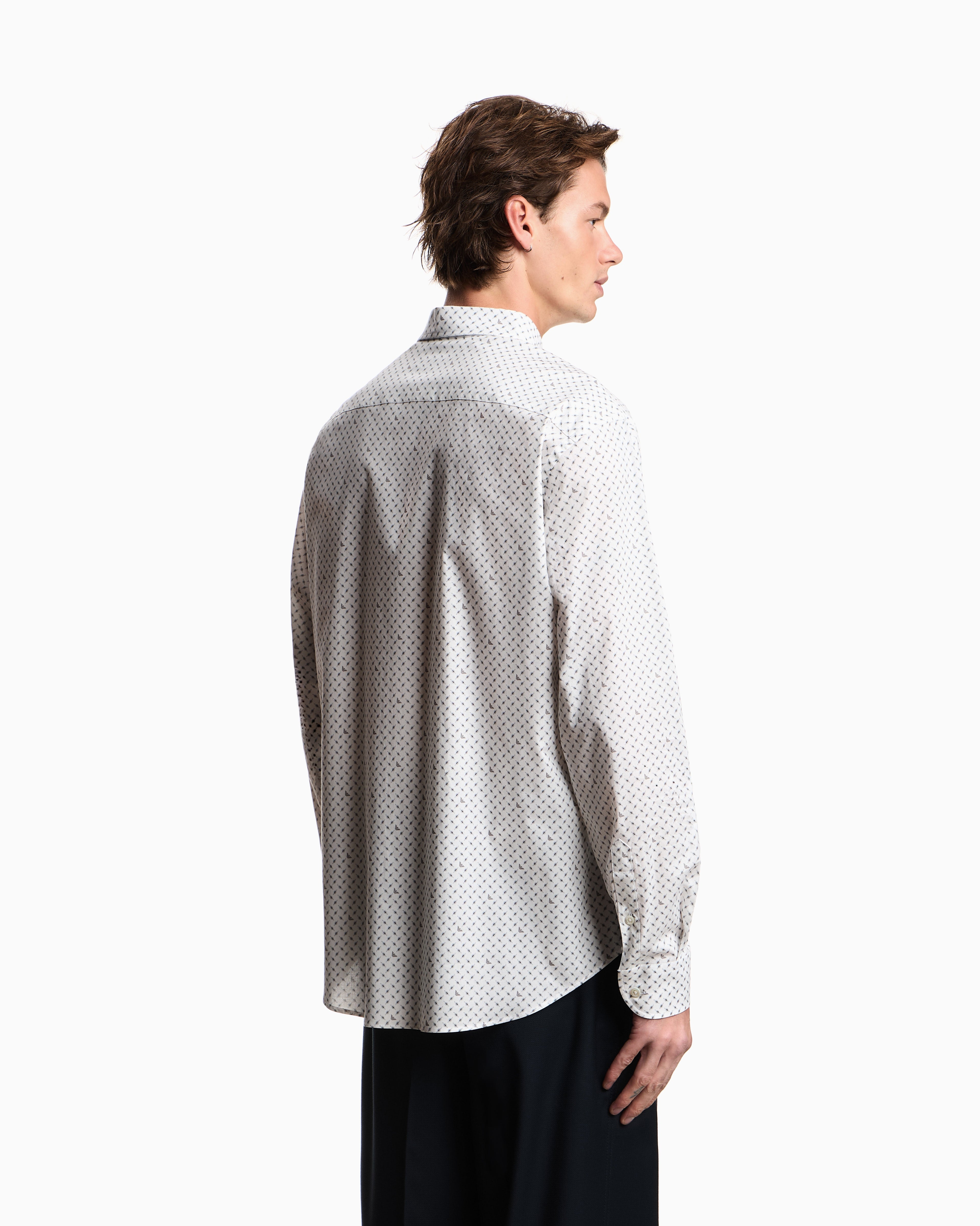 Emporio Armani Shirt with all-over micro-pattern print