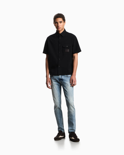 Emporio Armani ASV J06 slim-fit jeans in bleached stretch denim
