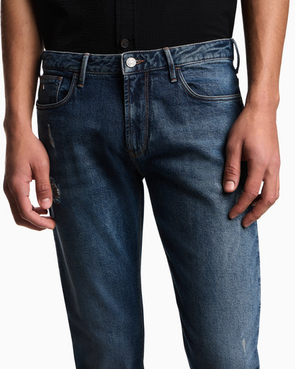 Emporio Armani J06 slim-fit, ripped denim jeans