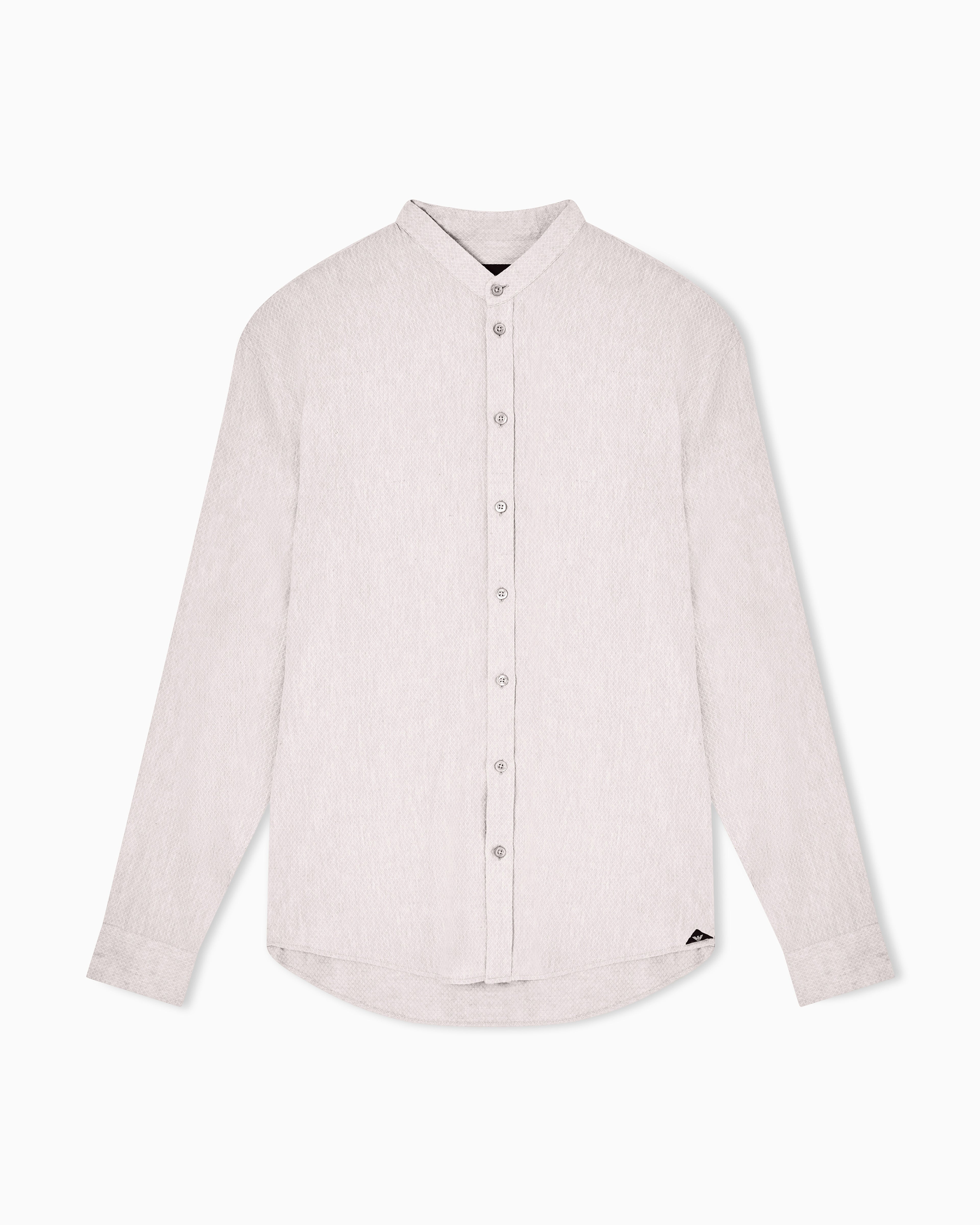 Emporio Armani Armure linen blend shirt