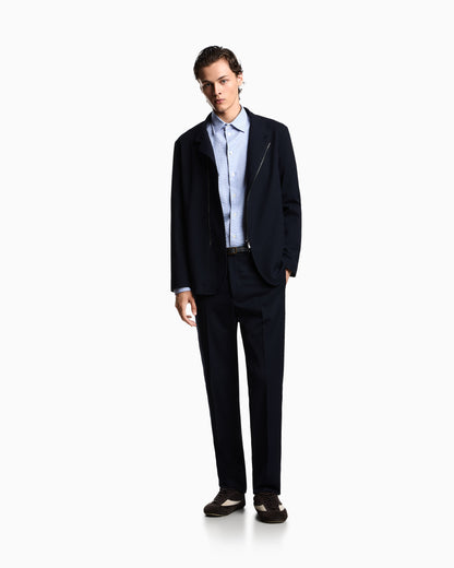 Emporio Armani Stretch technical gabardine trousers