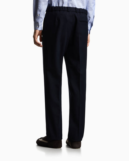 Emporio Armani Stretch technical gabardine trousers