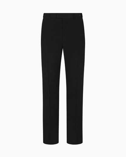 Emporio Armani Trousers with a pleat in virgin wool with a technical finish