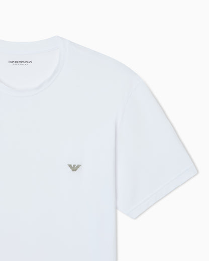 Emporio Armani Fitted loungewear T-shirt in soft modal