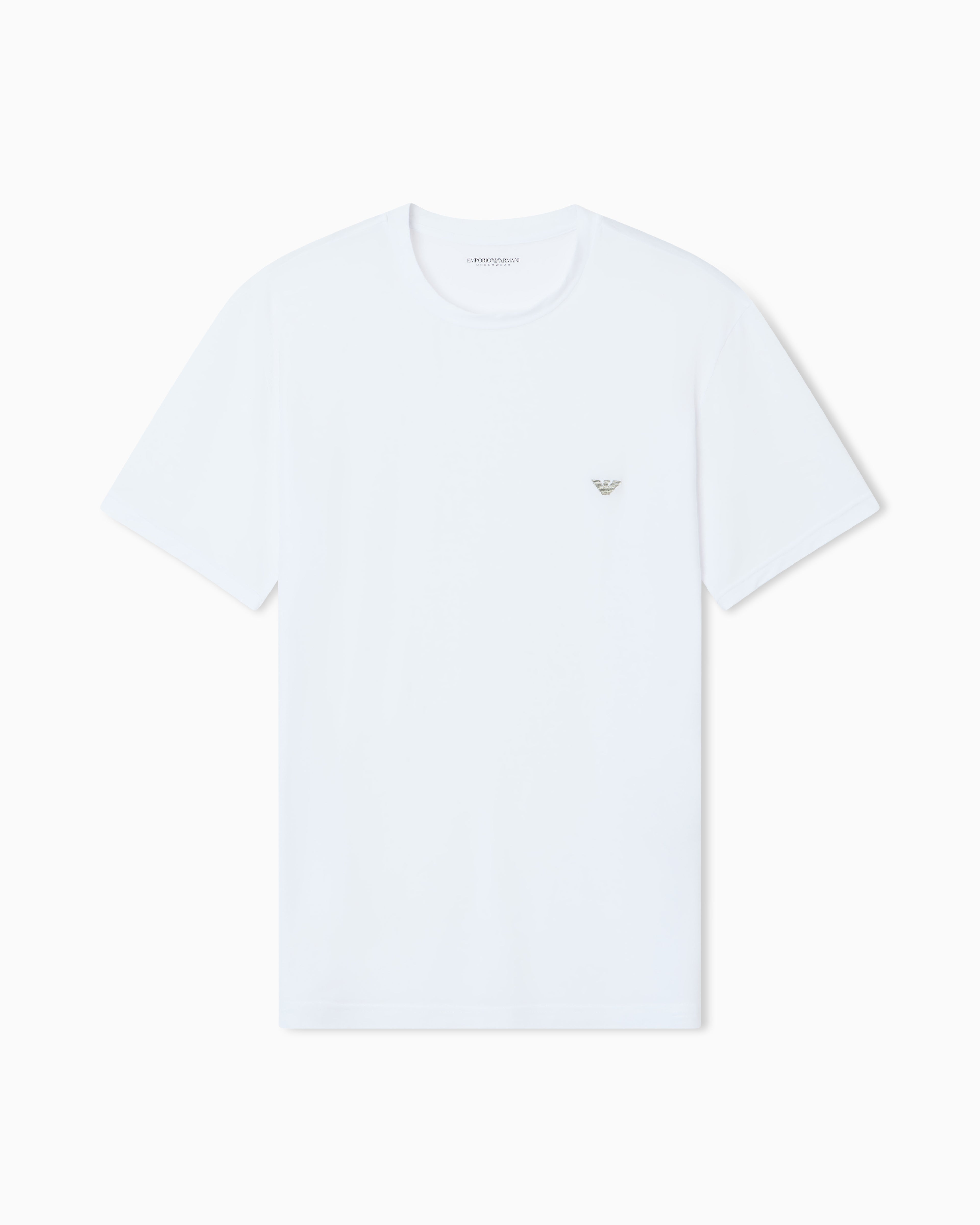 Emporio Armani Fitted loungewear T-shirt in soft modal