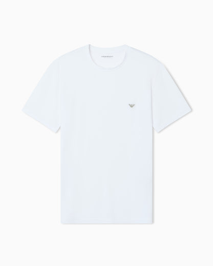 Emporio Armani Fitted loungewear T-shirt in soft modal