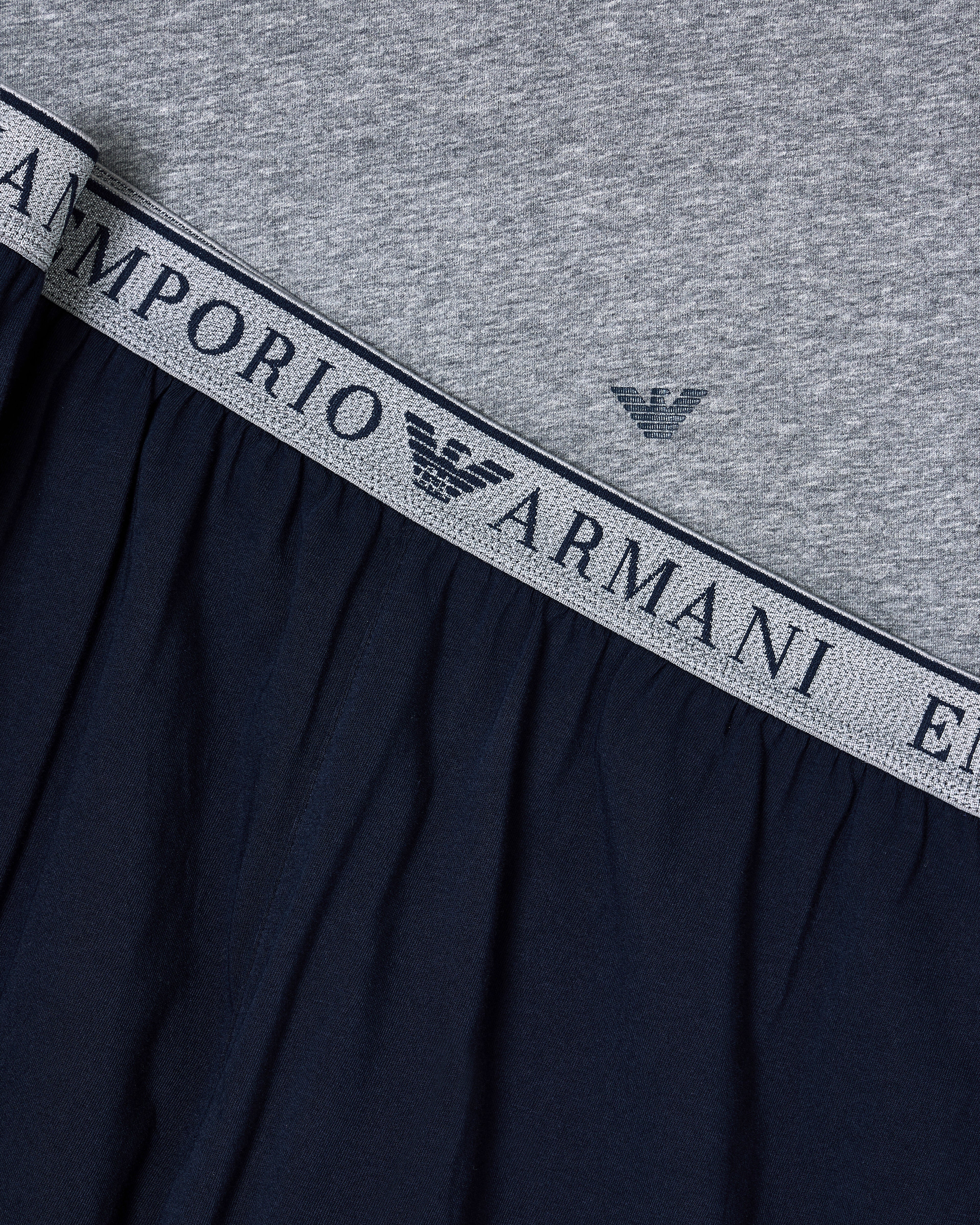 Emporio Armani ASV Endurance organic jersey pyjamas with Bermuda shorts