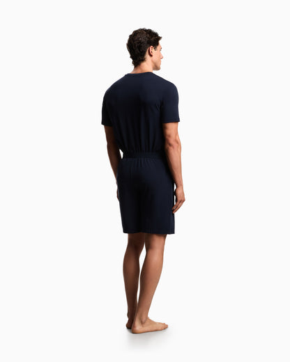 Emporio Armani Endurance jersey pyjamas with Bermuda shorts