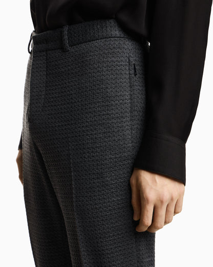 Emporio Armani 3D jersey knit trousers