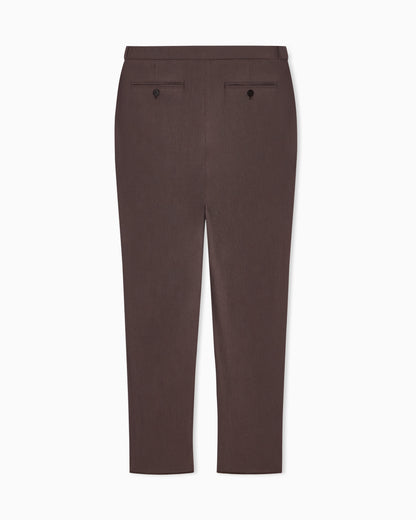 Emporio Armani 3D wrinkle-effect crêpe fabric trousers