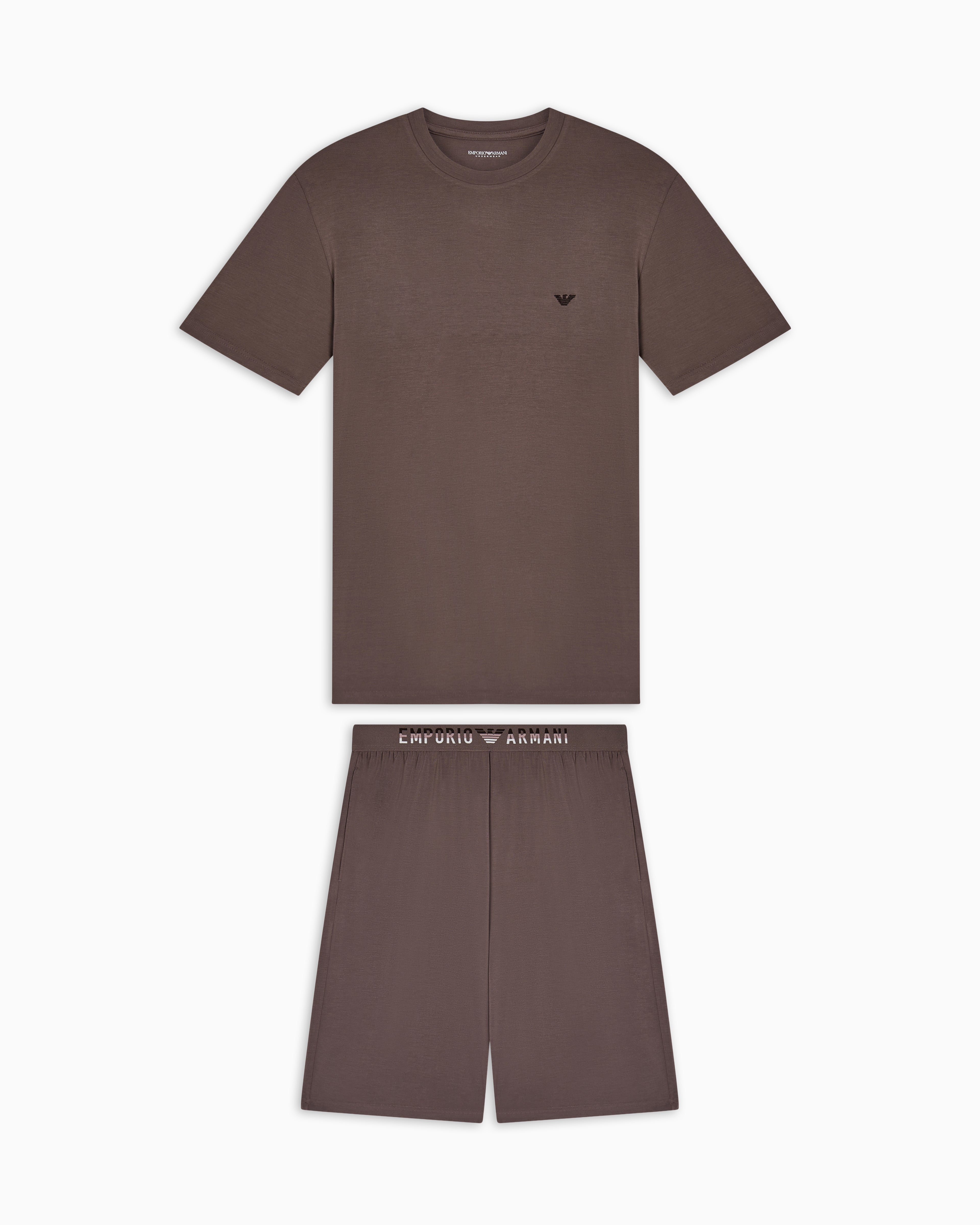 Emporio Armani Soft modal Bermuda short pyjamas