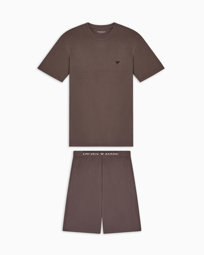 Emporio Armani Soft modal Bermuda short pyjamas