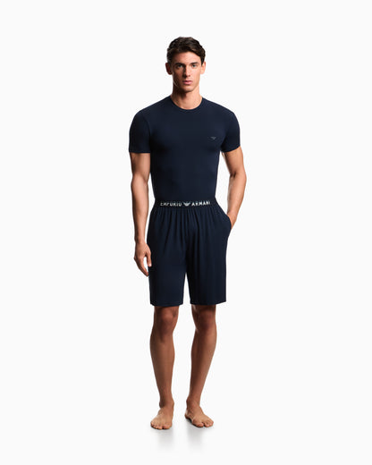 Emporio Armani Soft modal Bermuda short pyjamas