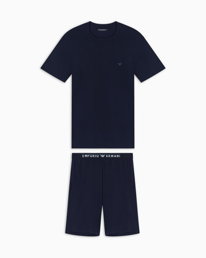 Emporio Armani Soft modal Bermuda short pyjamas