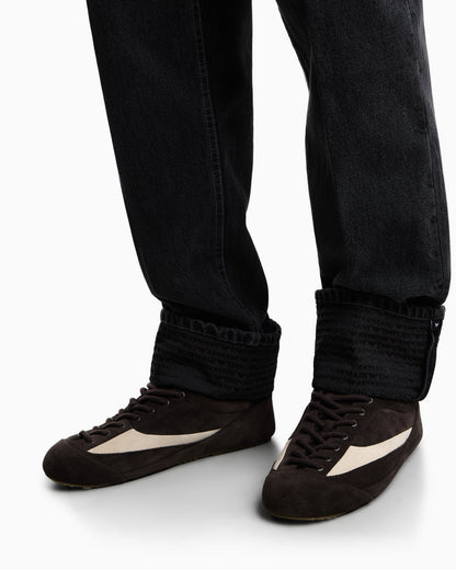 Emporio Armani J73 loose-fit denim jeans with logo turn-ups