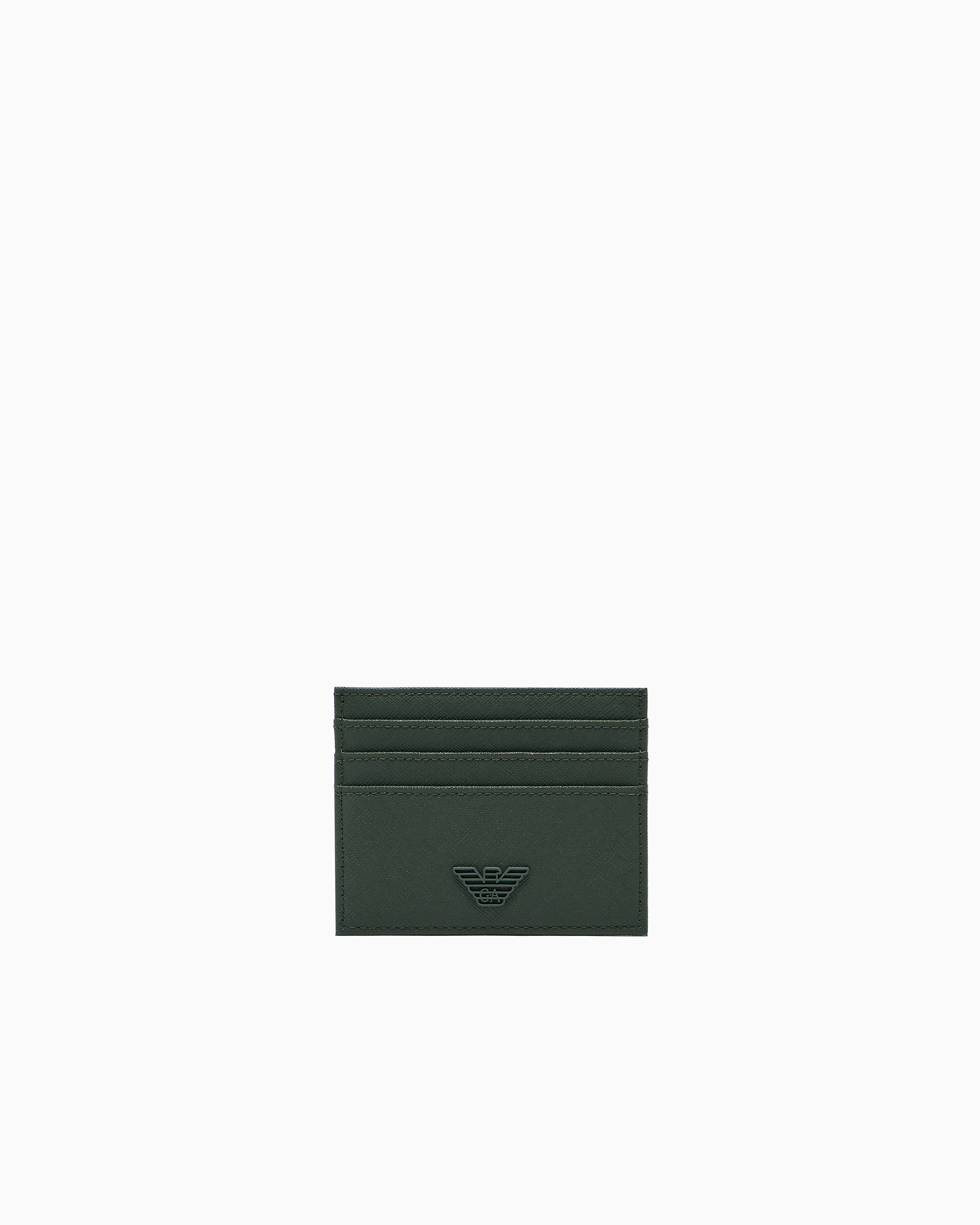 Emporio Armani ASV regenerated Saffiano card holder