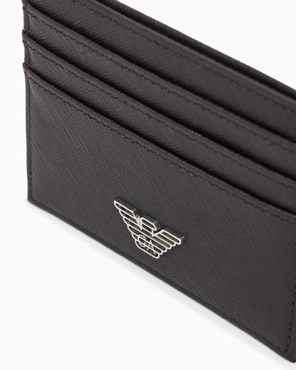 Emporio Armani ASV regenerated Saffiano card holder