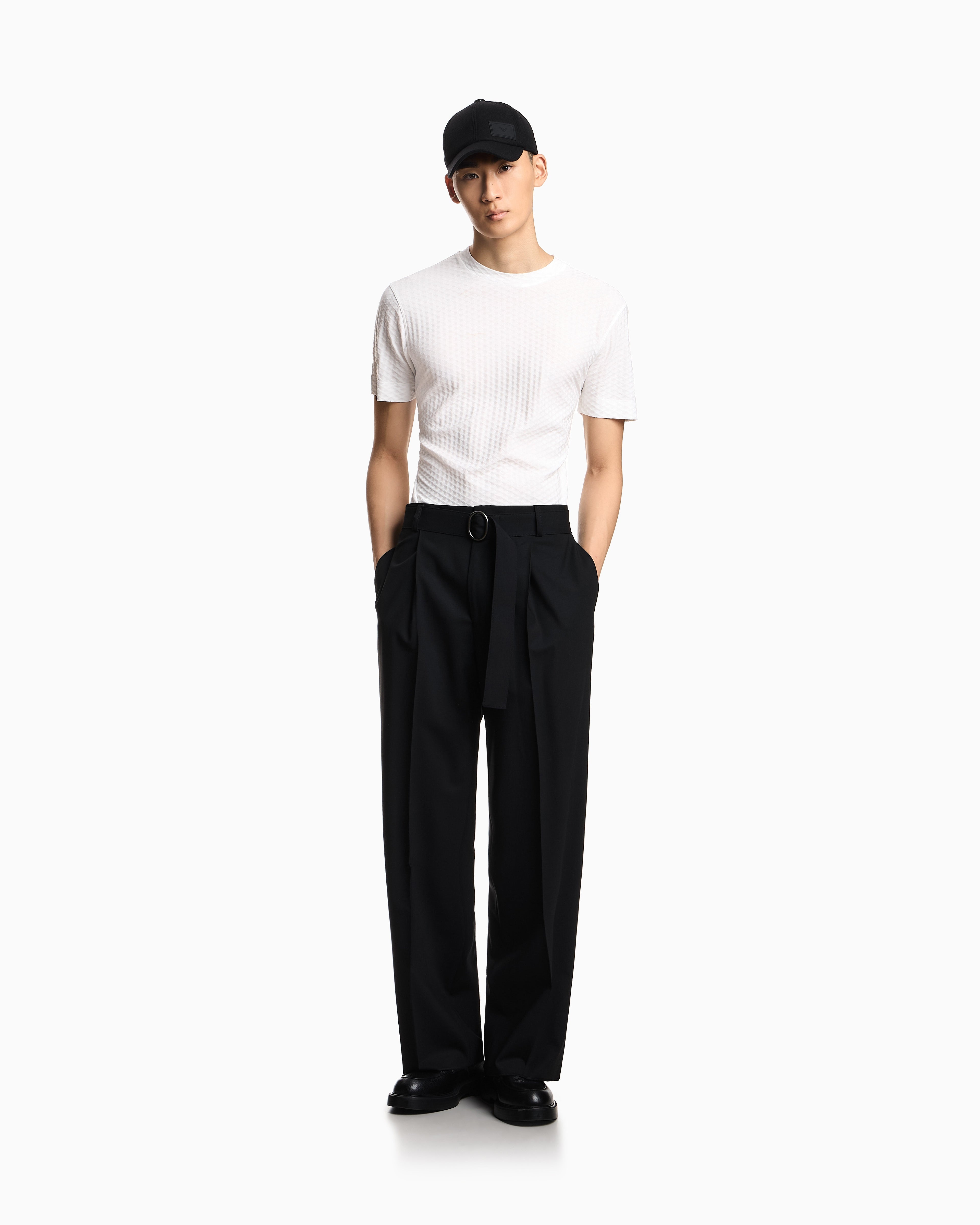Emporio Armani US Exclusive jacquard jersey T-shirt