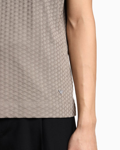 Emporio Armani US Exclusive jacquard jersey T-shirt