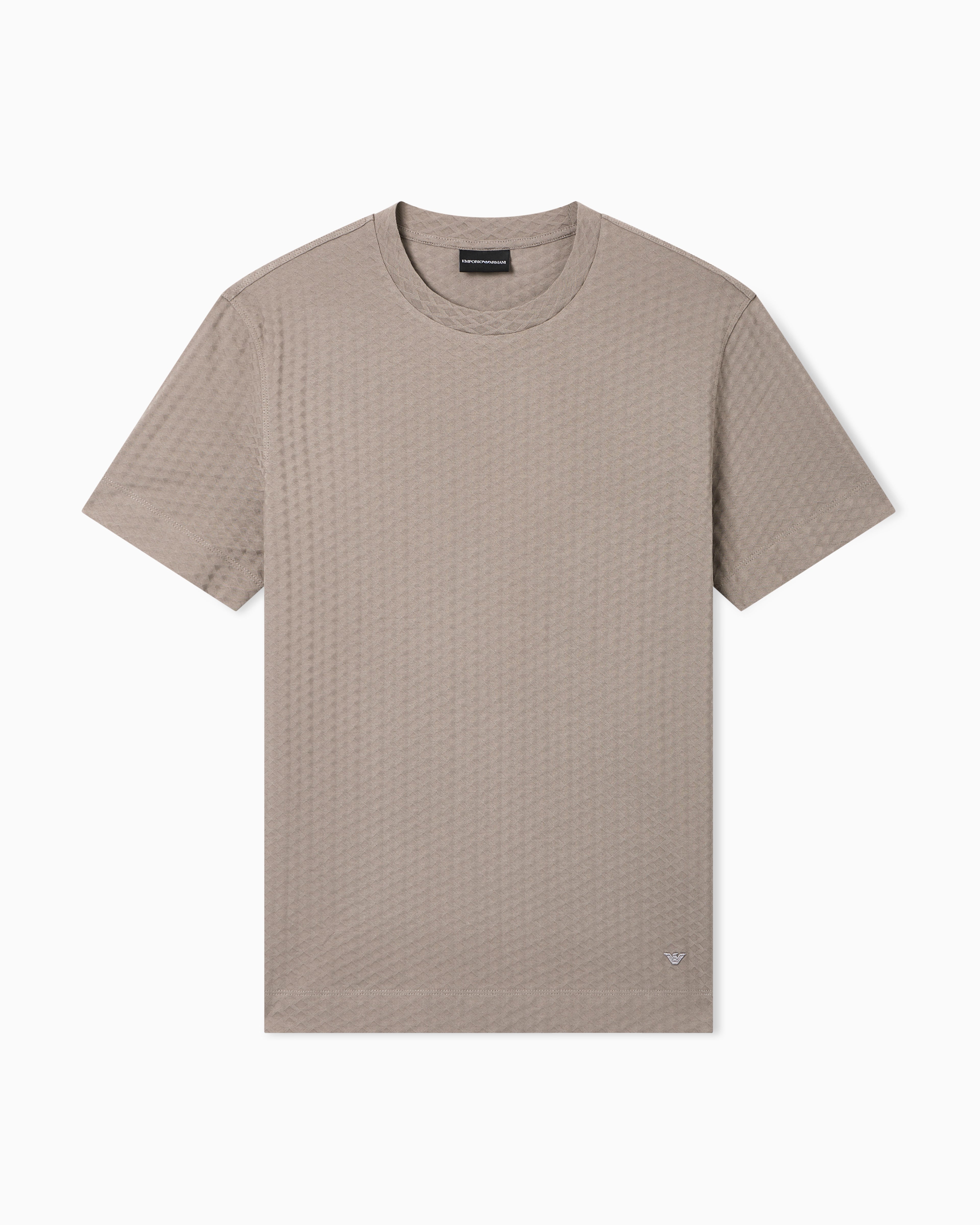 Emporio Armani US Exclusive jacquard jersey T-shirt